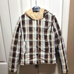 O'NEILL Size Medium Plaid Winter Jacket